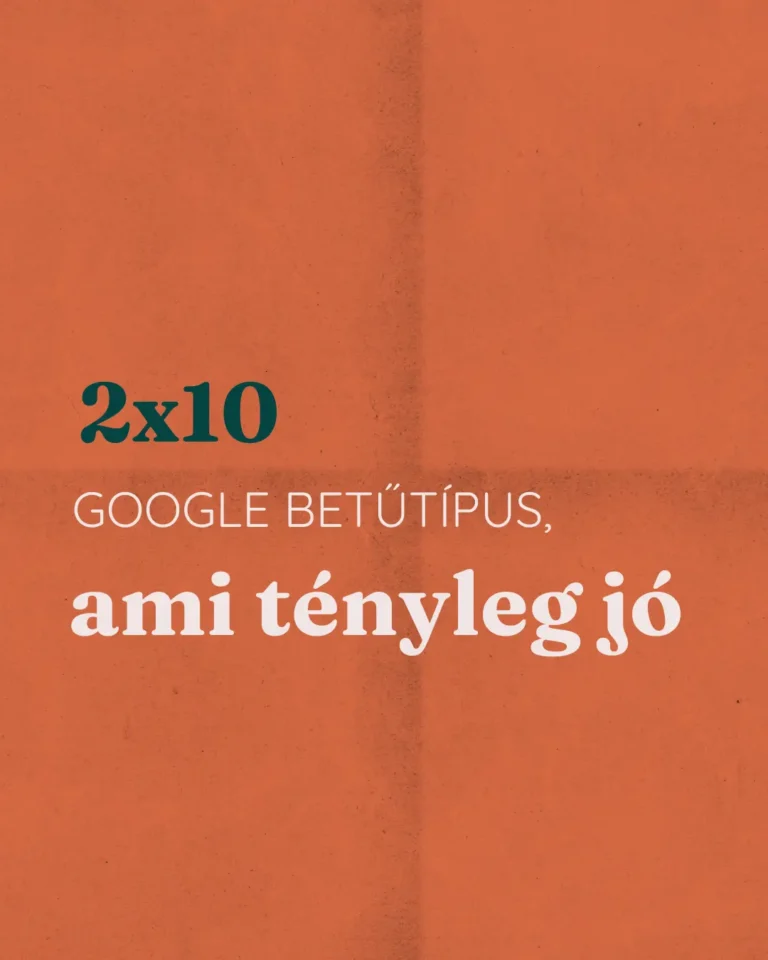 Read more about the article 2×10 Google betűtípus, ami tényleg jó